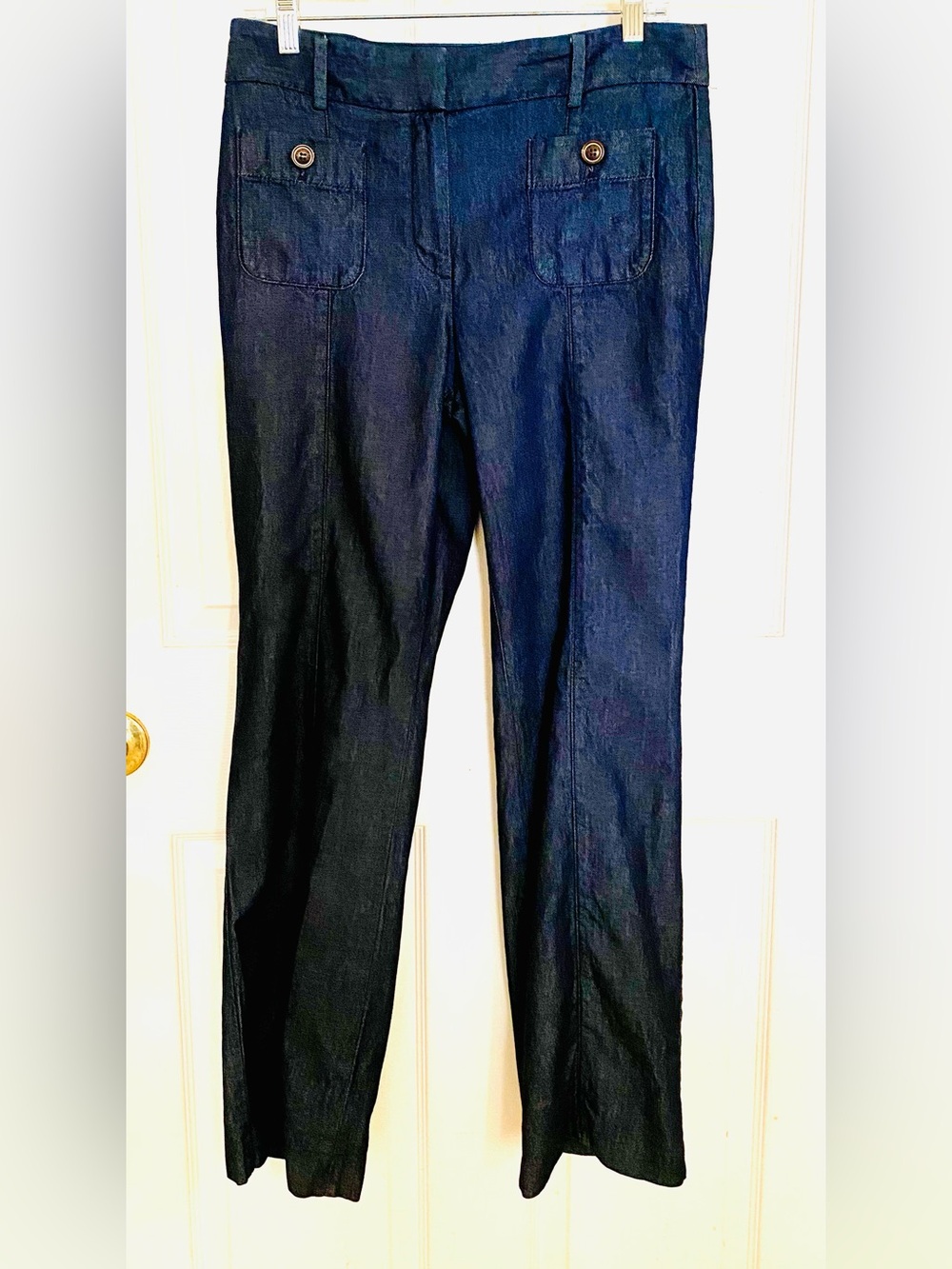 Talbots Dark Wash Denim Trousers - size 6 - NWOT